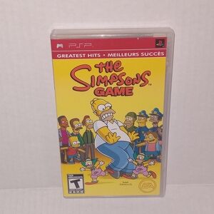 The Simpsons Game PSP Complete CIB Sony PlayStation Portable